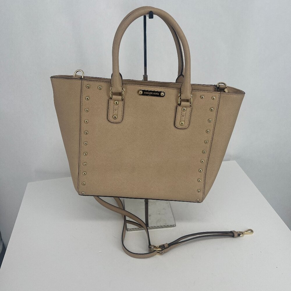 MICHAEL Michael Kors Beige Studded Tote